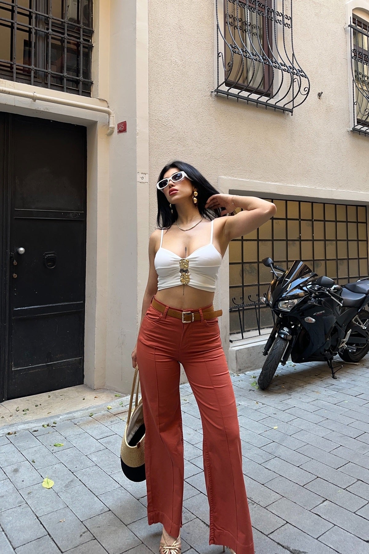 Pantaloni Denim Texturizati 7207