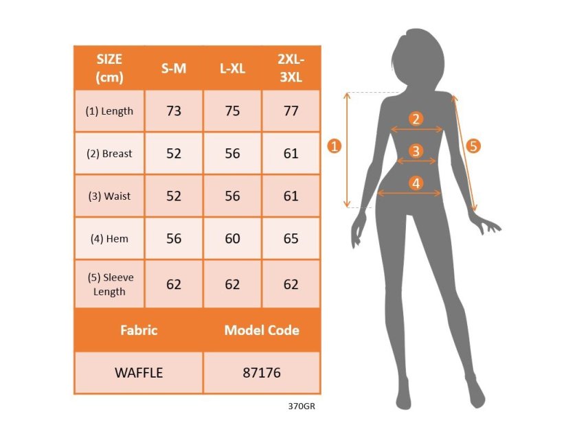 Kadın Uzun Kollu Kapşonlu önü Düğmeli Ve Bağcıklı Waffle Bluz, 30030