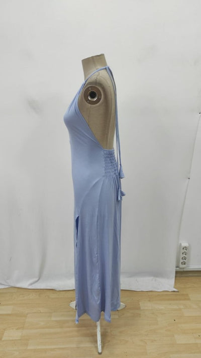 Women's Halter Neck Viscose Dress, 30311