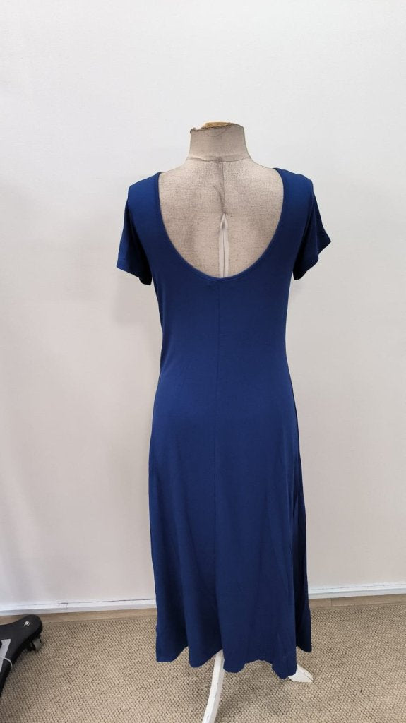 Rochie de damă din viscoză, cu mânecă scurtă, spate decoltată, cu crăpături, 31216