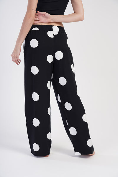 Pijama de damă tip pantaloni Belmondo cu buzunare - Negru