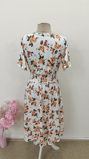 Rochie mini Supreme cu imprimeu și mânecă scurtă pentru femei, 32717