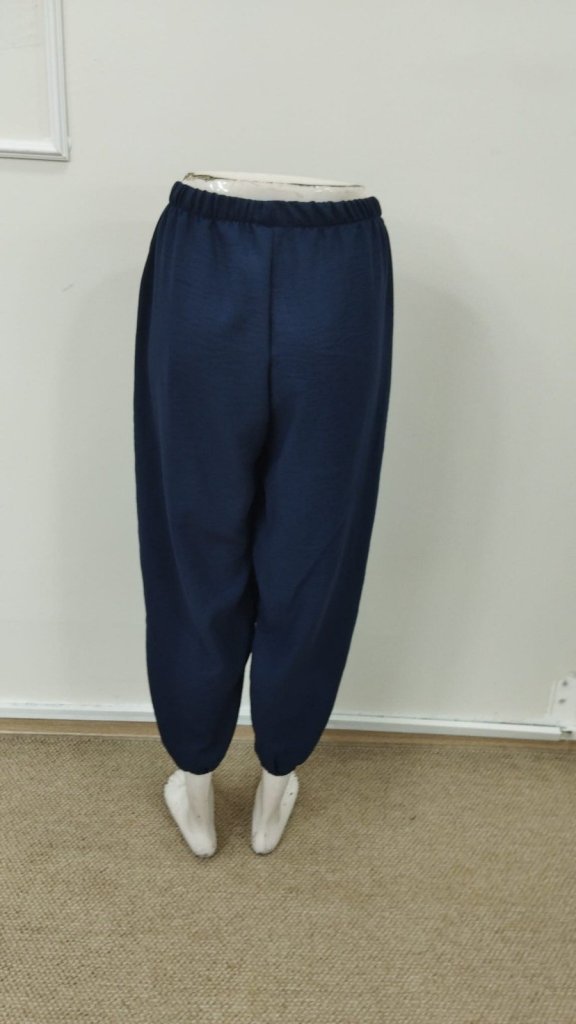 Kadın Beli Lastikli Bağcıklı Düğme Detaylı Pantolon , 34634