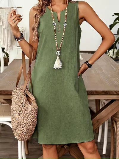 Women's Strappy V-Neck Mini Celadon Green Dress, 34328