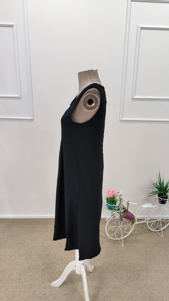 Rochie scurtă Aerobin pentru femei, cu guler rotund, bretele, plisată în față, 31785