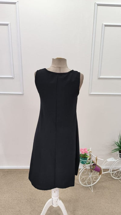 Rochie scurtă Aerobin pentru femei, cu guler rotund, bretele, plisată în față, 31785