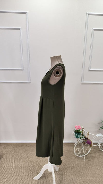 Rochie Scurtă din Aerobin pentru Femei, Atârnată, Guler Rotund, Pliuri Față, 35191