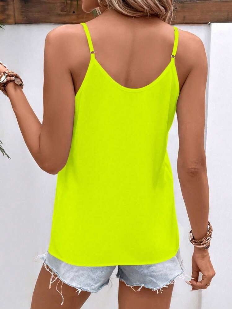 Women's Spaghetti Strap V-Neck Viscose Blouse, 31997