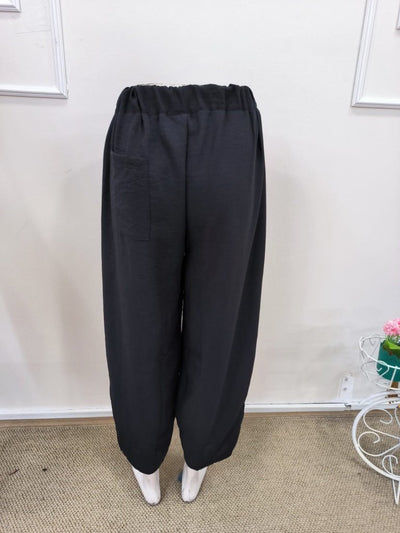 Pantaloni cu talie înaltă pentru femei, cu buzunare, 32067