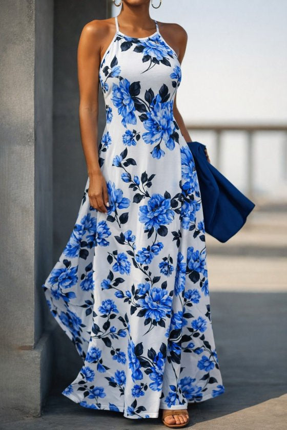 Rochie lungă Supreme pentru femei, cu bretele și umeri goi, model 33906