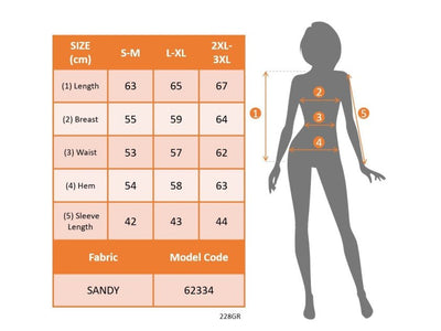 Kadın Kısa Kollu önden şerit Detaylı Desenli Sandy Bluz, 32456