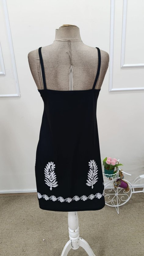 Rochie scurtă Supreme pentru femei, cu bretele, decolteu în V și model, 32529