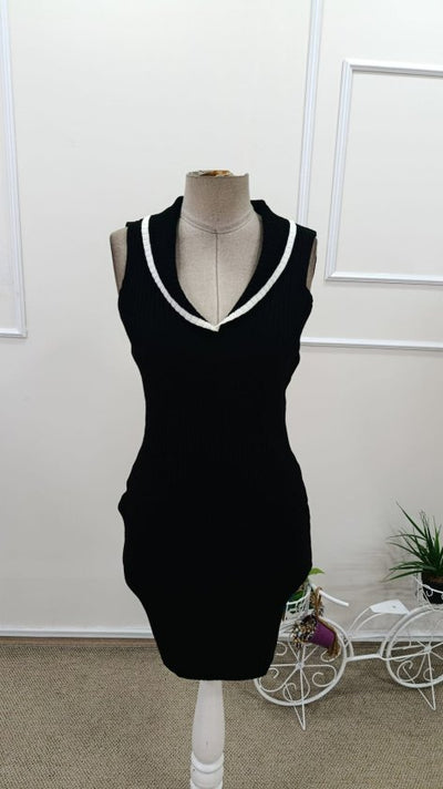 Women's Off-the-Shoulder Ribbed V-Neck Knit Mini Dress, 32727