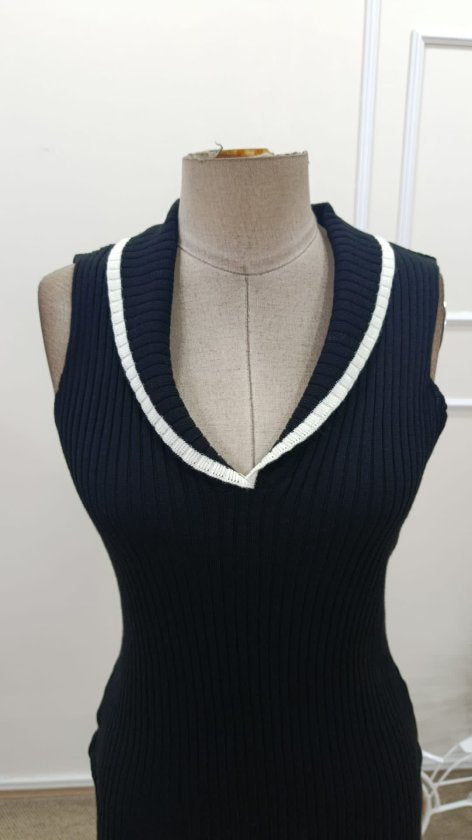 Women's Off-the-Shoulder Ribbed V-Neck Knit Mini Dress, 32727