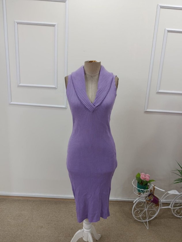 Rochie scurtă tricotată pentru femei, cu umeri goi și decolteu răsucit, 34546