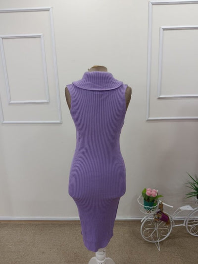 Rochie scurtă tricotată pentru femei, cu umeri goi și decolteu răsucit, 34546