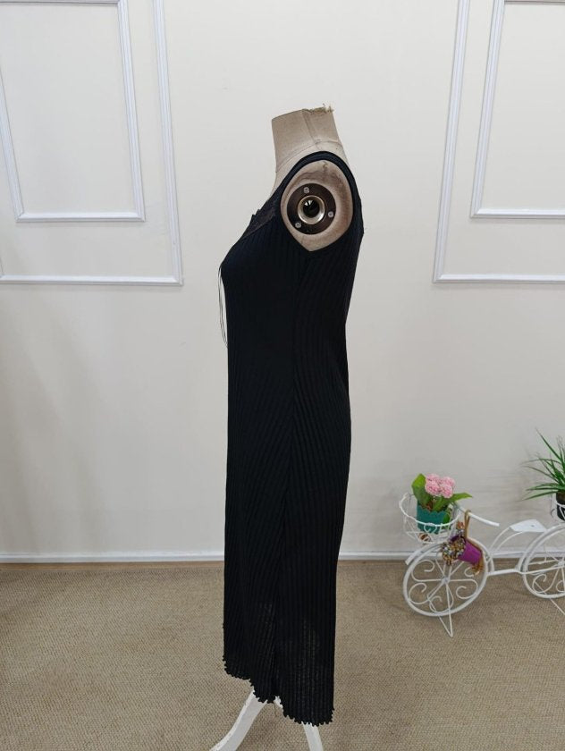 Cămașă de noapte lungă, groasă, cu corset și bretele, pentru femei, cu guler din dantelă, 32668
