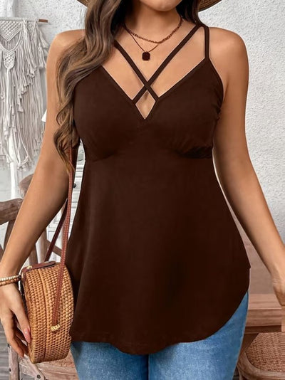 Bluza din viscon lungă cu bretele diagonale pe față, 36640
