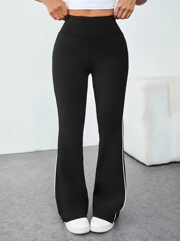 Colanți de damă lungi din neopren, cu talie înaltă și bandă laterală, 36959