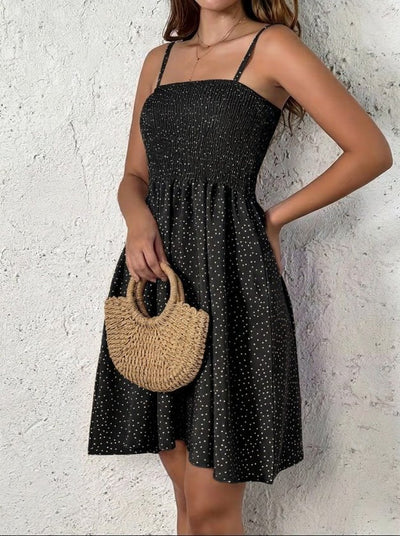 Rochie scurtă Supreme cu bretele și imprimeu pentru femei, 32899
