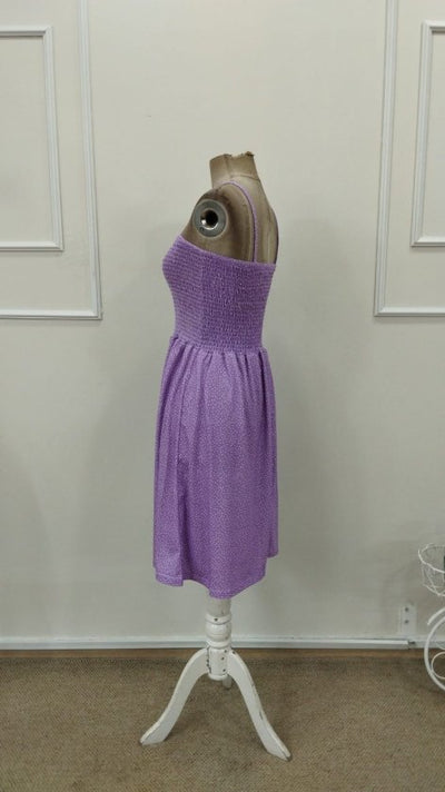 Rochie scurtă Supreme cu bretele și imprimeu pentru femei, 32902