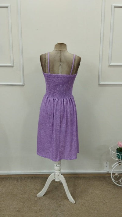 Rochie scurtă Supreme cu bretele și imprimeu pentru femei, 32902