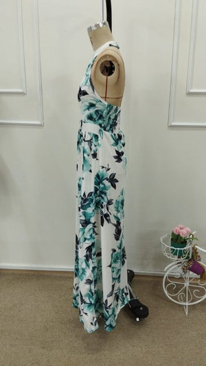 Rochie lungă Supreme pentru femei, cu guler înalt, cu umeri goi, model 32943