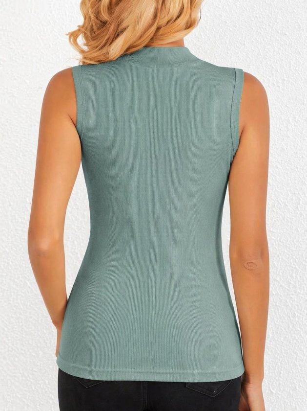 Women's Off-the-Shoulder Turtleneck Ribbed Blouse, 33480