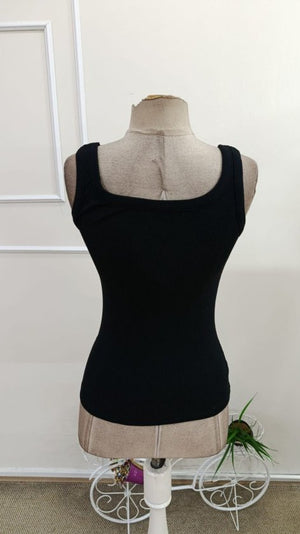 Bluză tip corset cu bretele și decolteu rotund pentru femei, 34367
