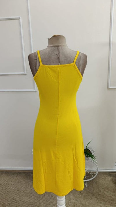 Rochie de damă din viscoză, cu decolteu înfășurat, bretele și decupaj încrucișat în față, 34156