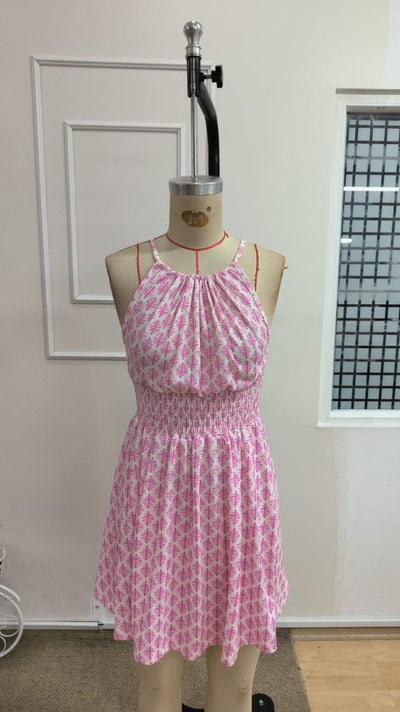 Rochie scurtă Supreme pentru femei, cu umeri goi, decolteu și legături la spate, talie elastică, 34230
