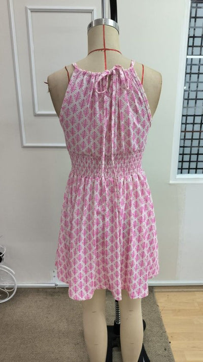 Rochie scurtă Supreme pentru femei, cu umeri goi, decolteu și legături la spate, talie elastică, 34230