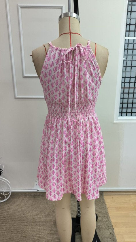 Rochie scurtă Supreme pentru femei, cu umeri goi, decolteu și legături la spate, talie elastică, 34230
