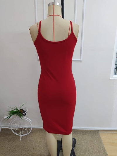 Rochie scurtă din crep strălucitor, cu decolteu în V și bretele pentru femei, 34286