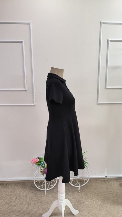 Rochie scurtă din modal pentru femei, cu mânecă scurtă și decolteu în V, 34304