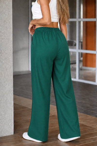 Women's High Waist Flared Long Trousers, 34311