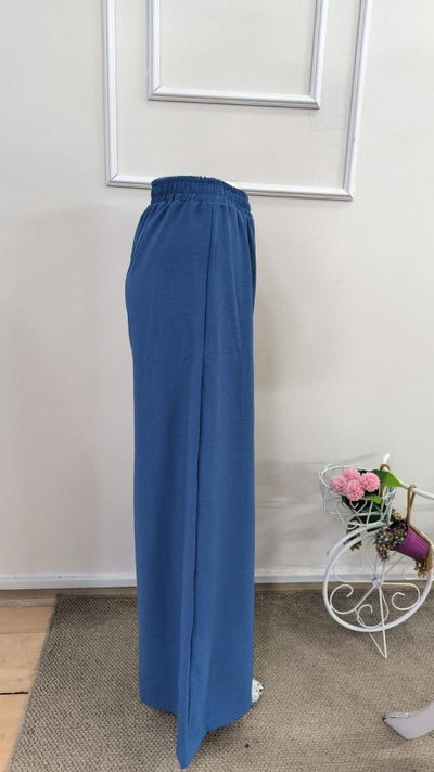 Pantaloni largi cu talie înaltă pentru femei, 34312