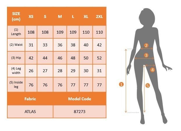 Kadın Yüksek Bel Kemersiz Atlas Pantolon, 34463