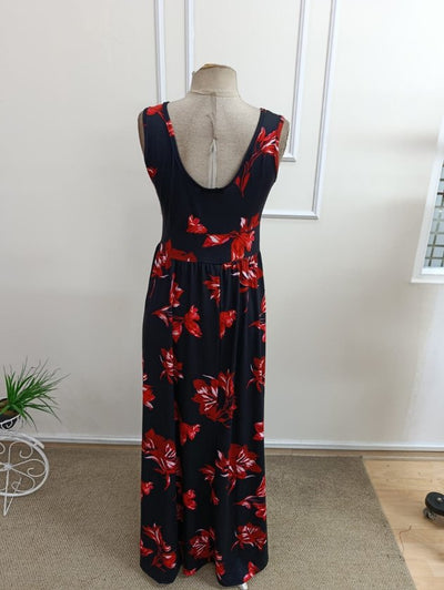 Rochie lungă Supreme pentru femei, cu decolteu înfășurat, croială largă, crăpături, 34639