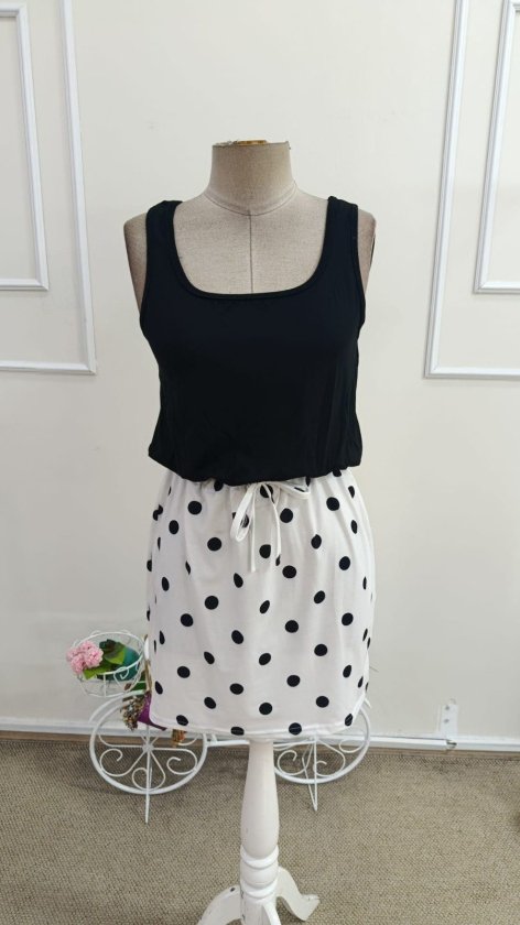 Rochie scurtă Supreme pentru femei, cu decolteu pătrat, bretele, model din viscoză, talie mică, 34705
