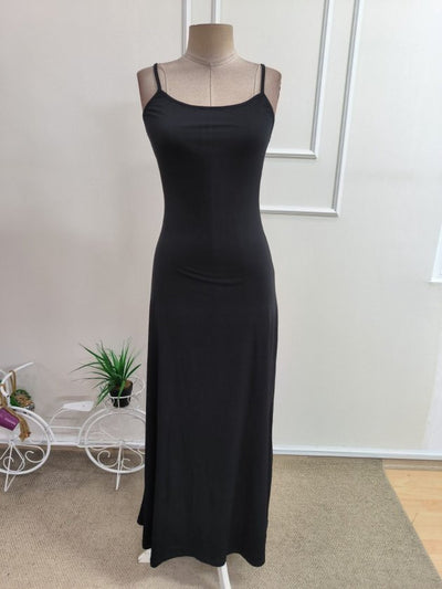 Rochie lungă de damă cu bretele subțiri și decolteu rotund Sandy, 35092