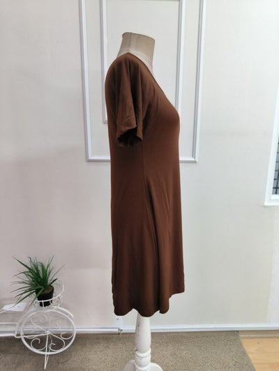 Rochie Scurtă din Viscon pentru Femei, Mânecă Lungă Unilaterală, Cealaltă Atârnată, Guler Rotund, 35135