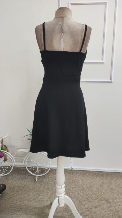 Rochie Scurtă din Janjan pentru Femei, Atârnată, Guler Croisé, 35175