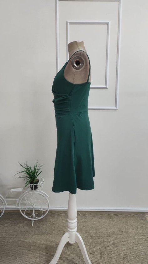 Rochie Scurtă din Janjan pentru Femei, Atârnată, Guler Croisé, 35177