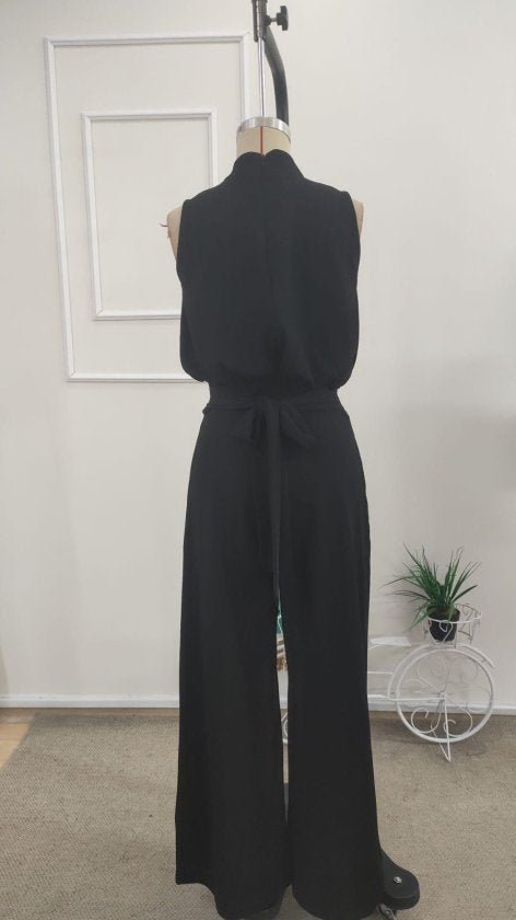 Kadın Balıkçı Yaka Kolsuz Incili Beli Kuşaklı Uzun Janjan Tulum, 35235