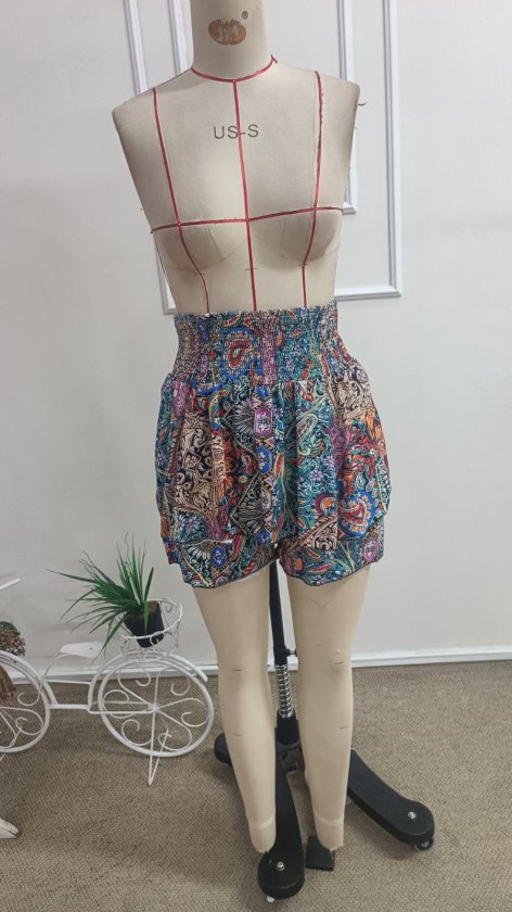 Kadın Beli Lastikli Fırfırlı Kısa Etek, 35448