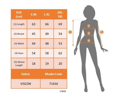 Kadın Kısa Kollu V Yakalı Viskon Bluz, 35461