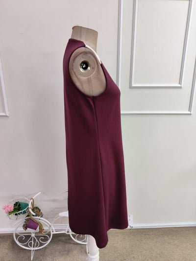 Rochie de damă scurtă, din vâscoză din două fire, cu bretele, decolteu în V și două culori, 35487