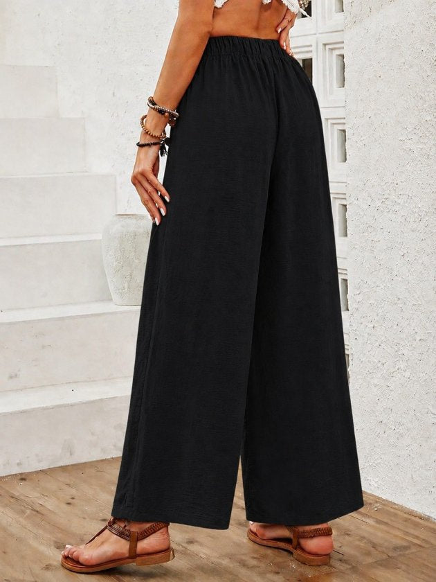 Pantaloni largi lungi cu talie înaltă Pacaya, 37734