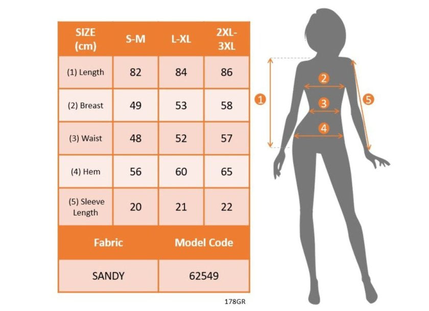 Kadın Kısa Kollu Bisiklet Yakalı Desenli üst Sandy Alt Tul Asimetrik Detaylı Bluz, 35768